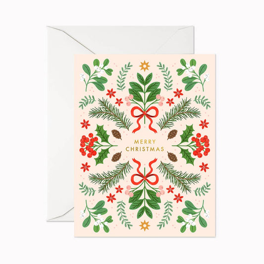 Merry Christmas Berries Card