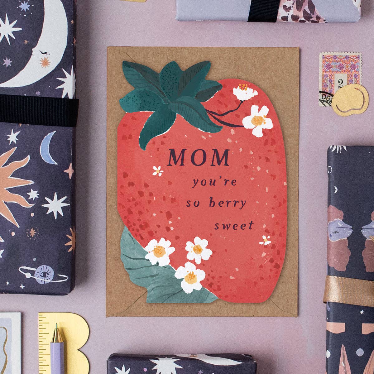 Mom You're So Berry Sweet Card