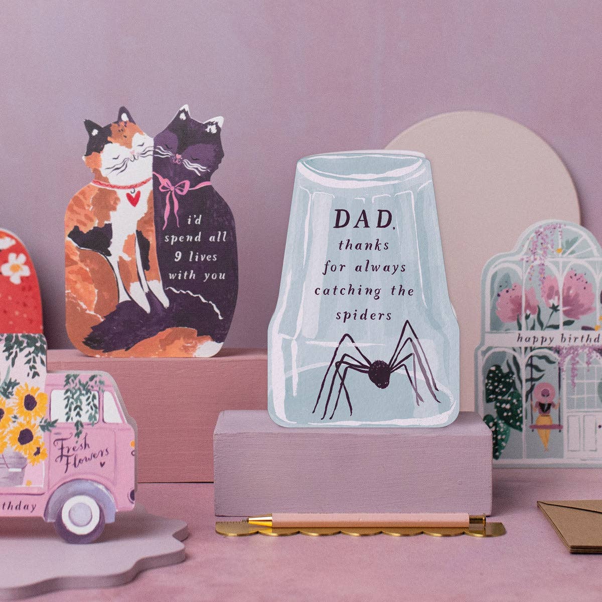 Dad, Thanks For Always Catching The Spiders Card