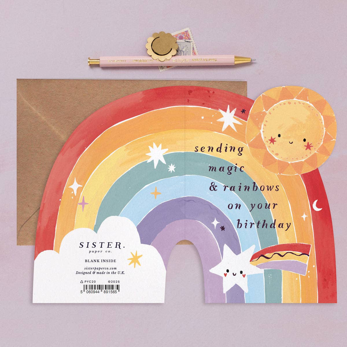 Sending Magic & Rainbows On Your Birthday Card