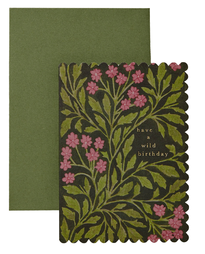 Have A Wild Birthday Green Flora Card