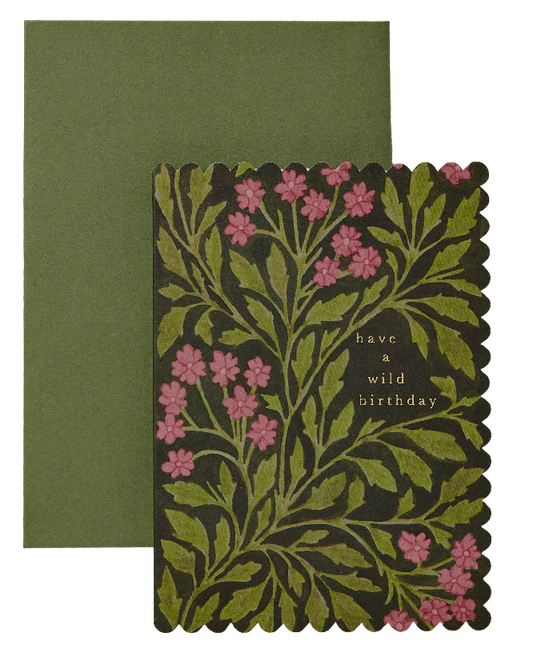 Have A Wild Birthday Green Flora Card