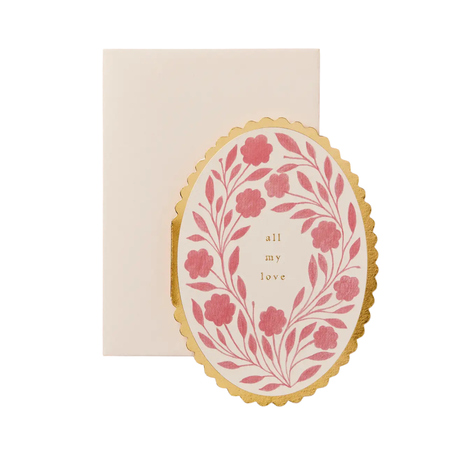 All My Love Rose Flora Card
