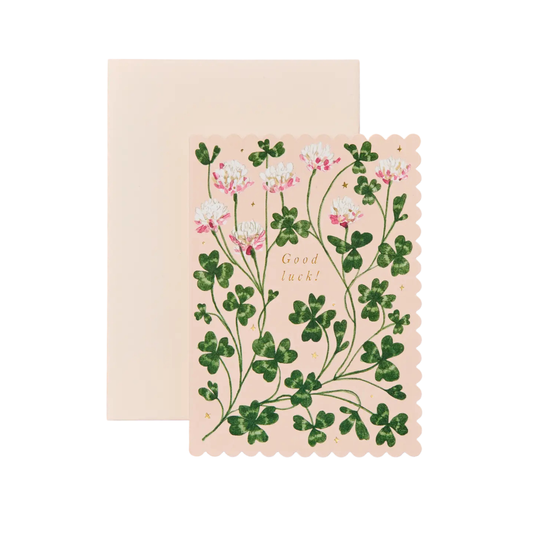Clover Good Luck Card