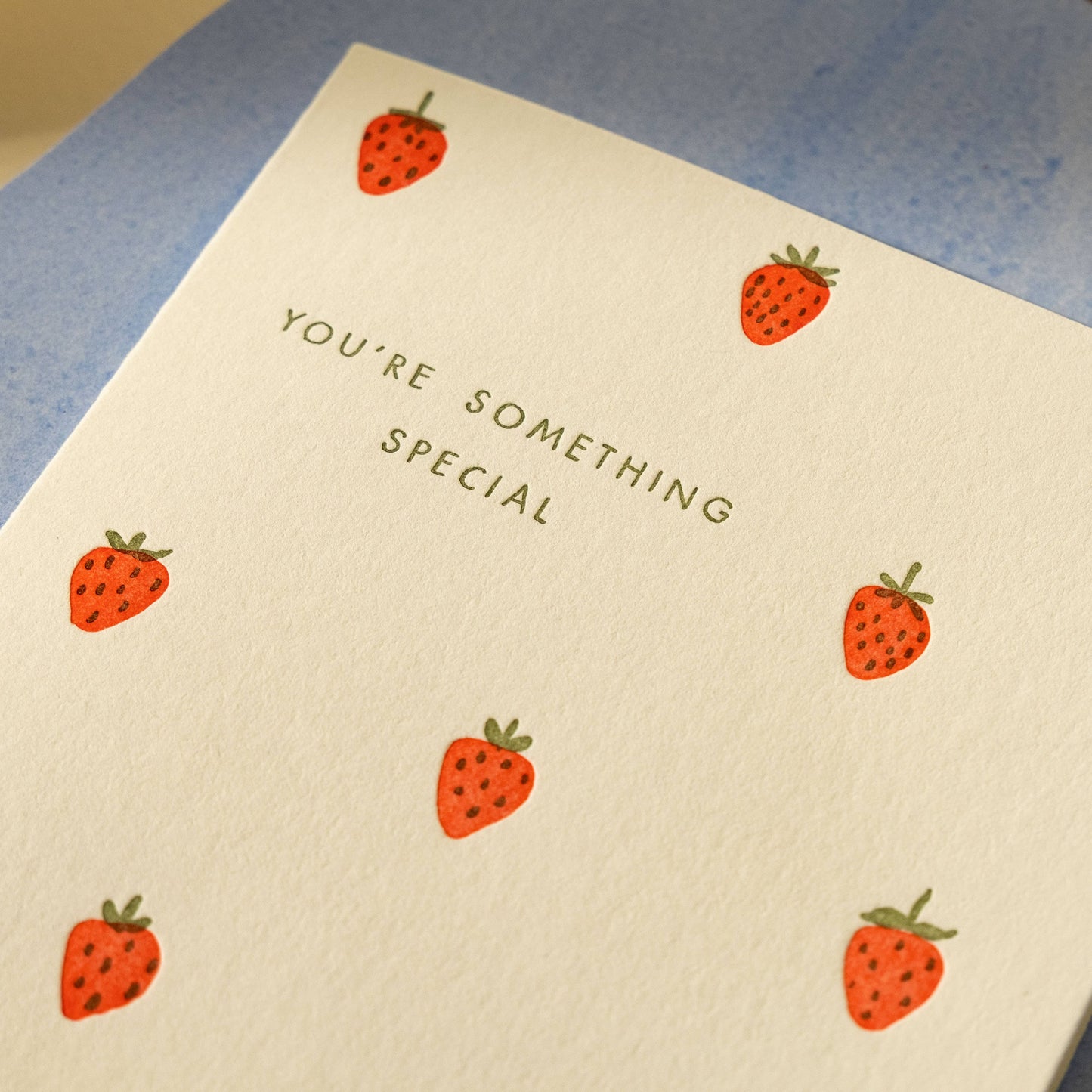 You're Something Special Letterpress Card