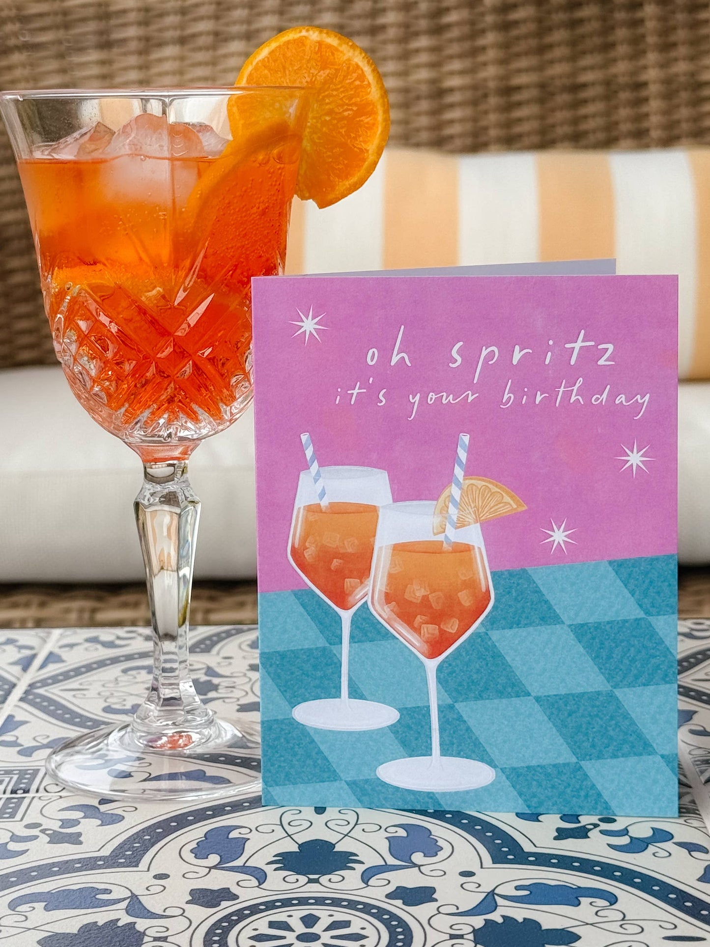 Oh Spritz It's Your Birthday Card