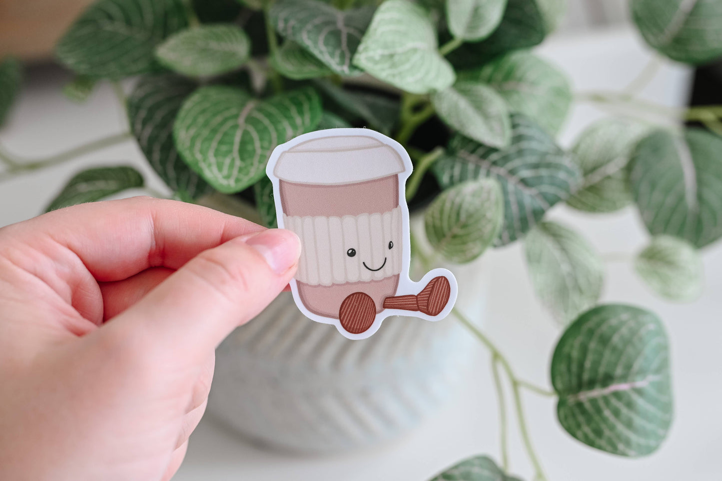 Cozy Latte Inspired by Jellycat • Vinyl Sticker