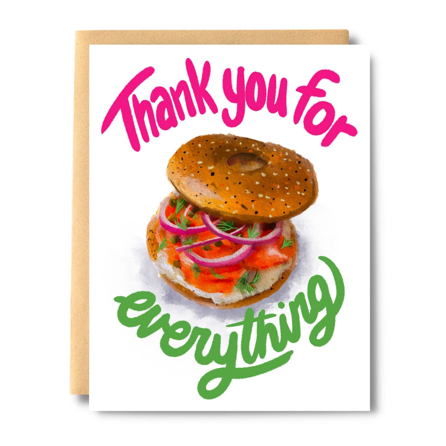 Thank You For Everything Bagel Card
