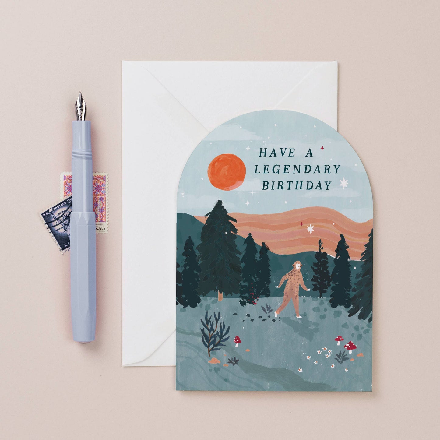 Have A Legendary Birthday Bigfoot Card
