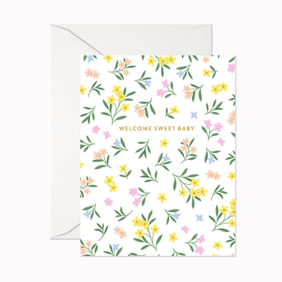 Welcome Sweet Baby Card
