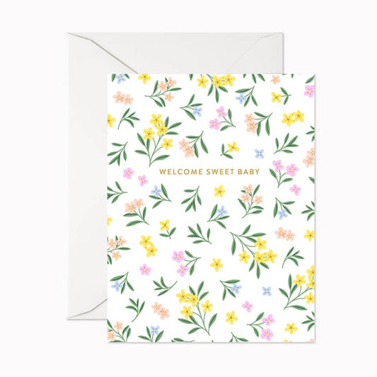 Welcome Sweet Baby Card