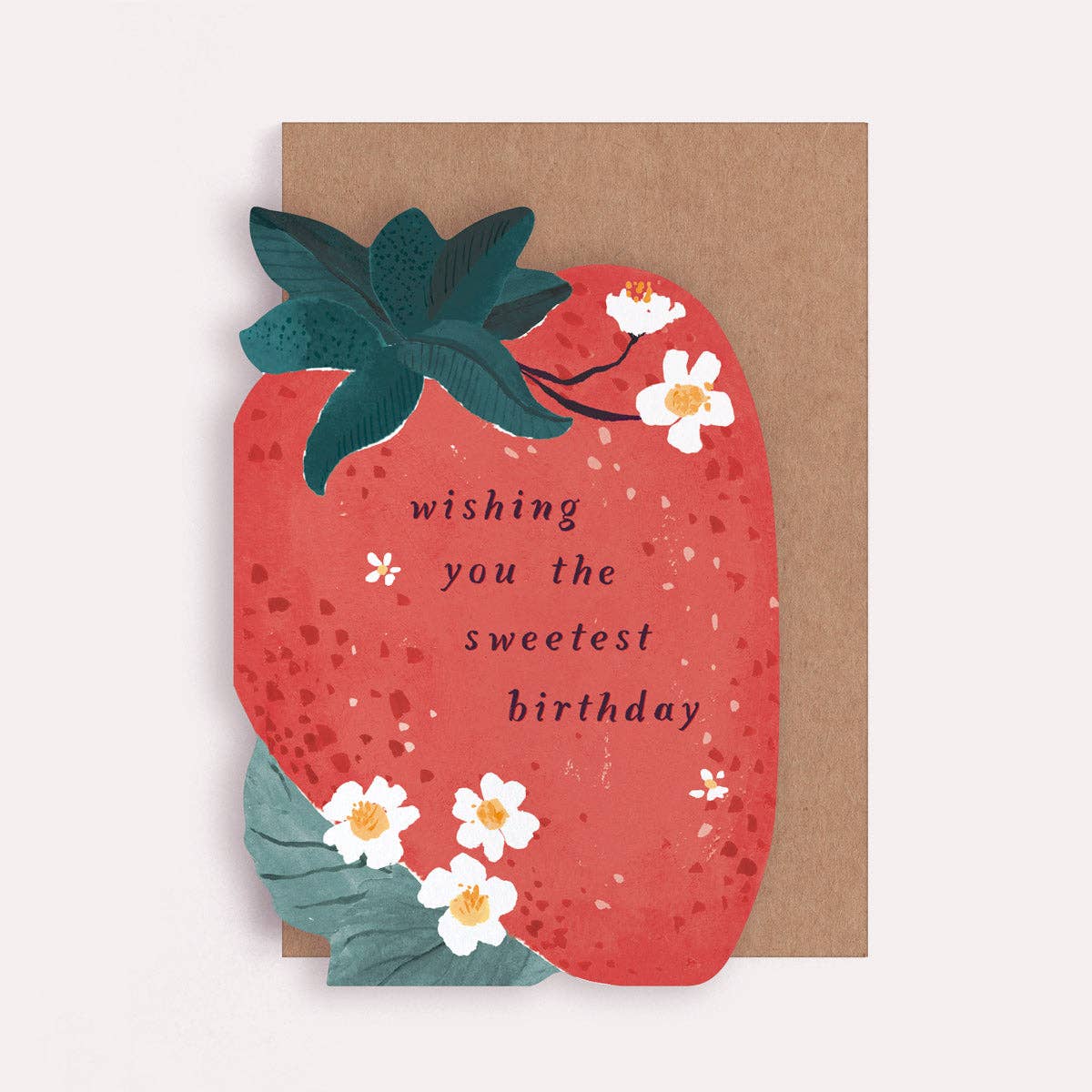 Wishing You The Sweetest Birthday Strawberry Card