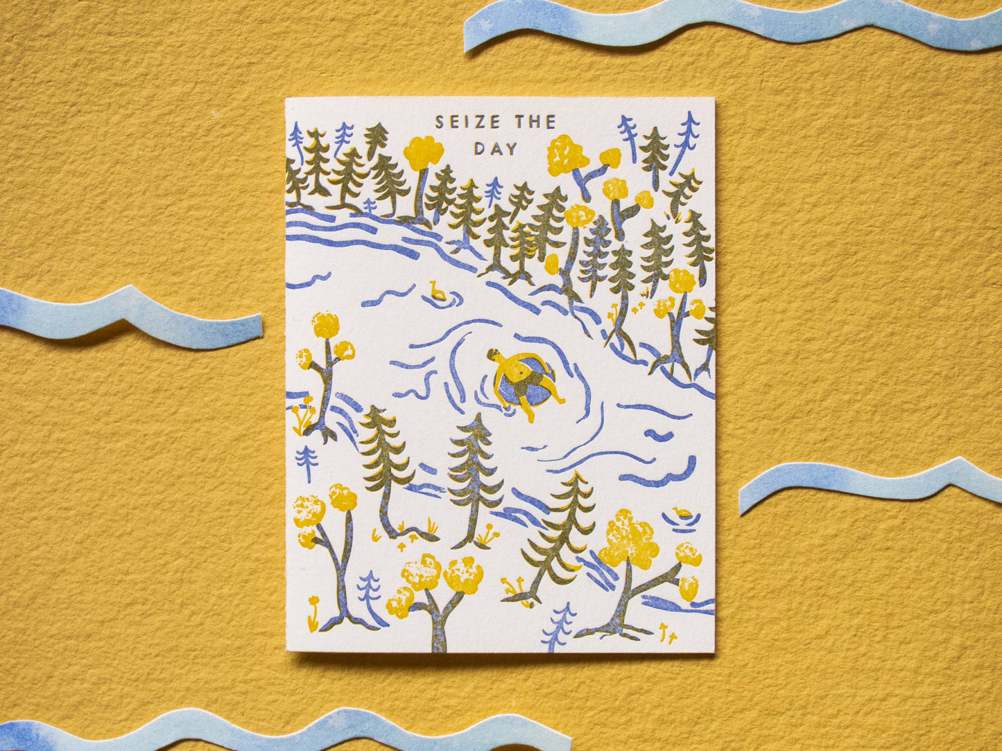 Seize the Day Letterpress Card