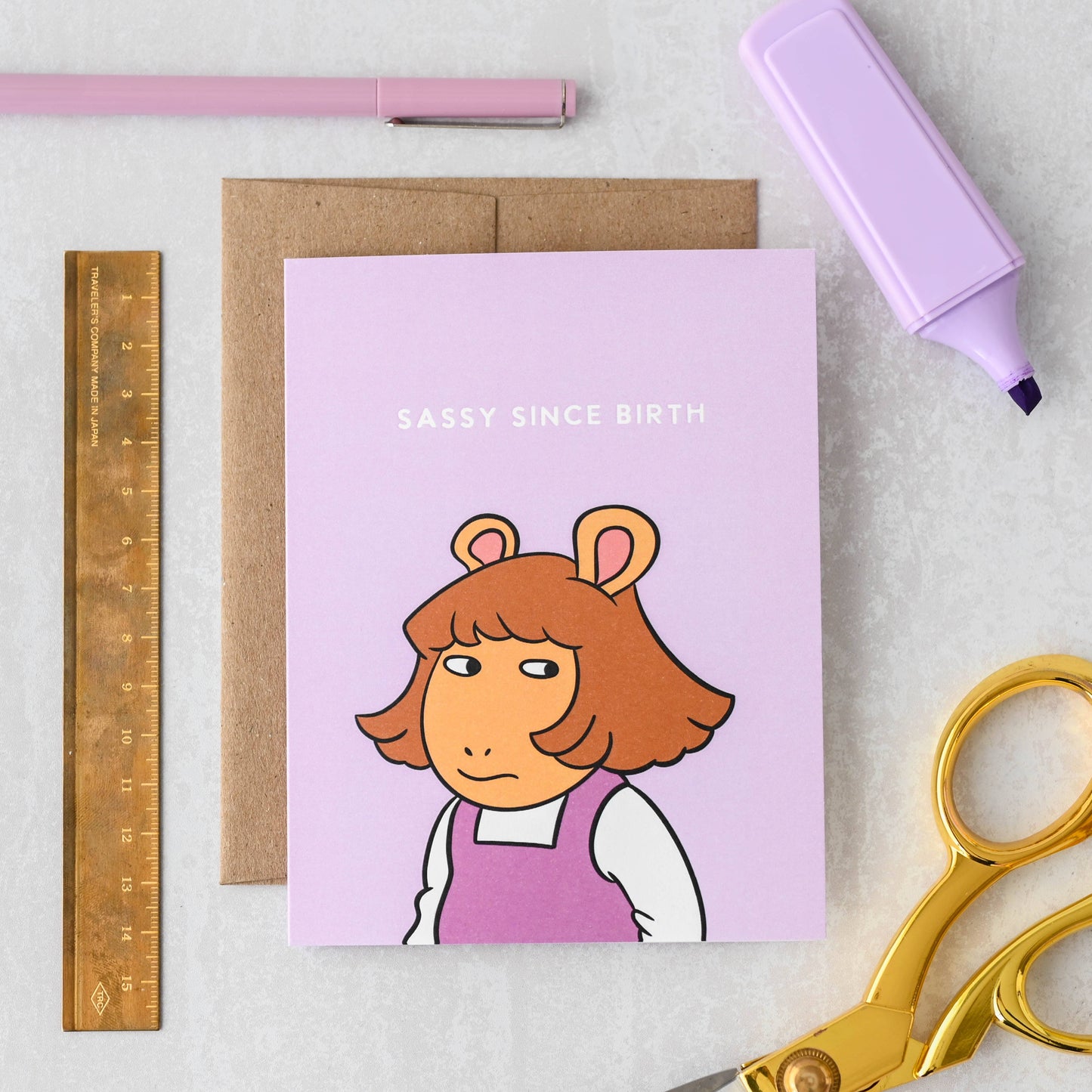 Sassy Since Birth DW Arthur Pop Culture Card