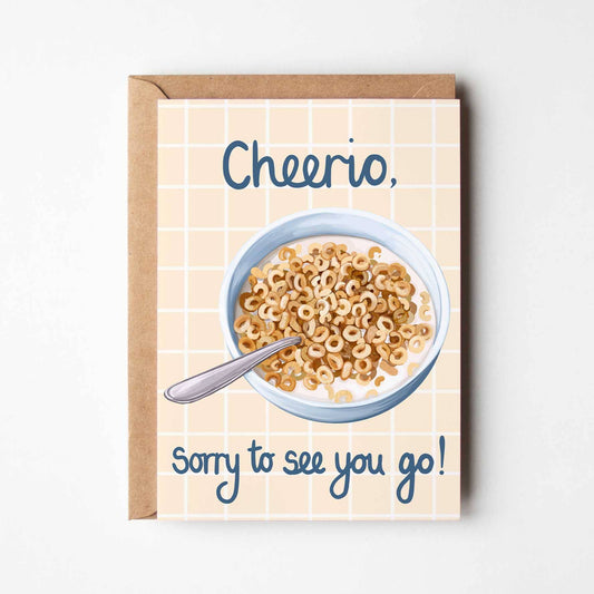 Cheerio, Sorry To See You Go! Card