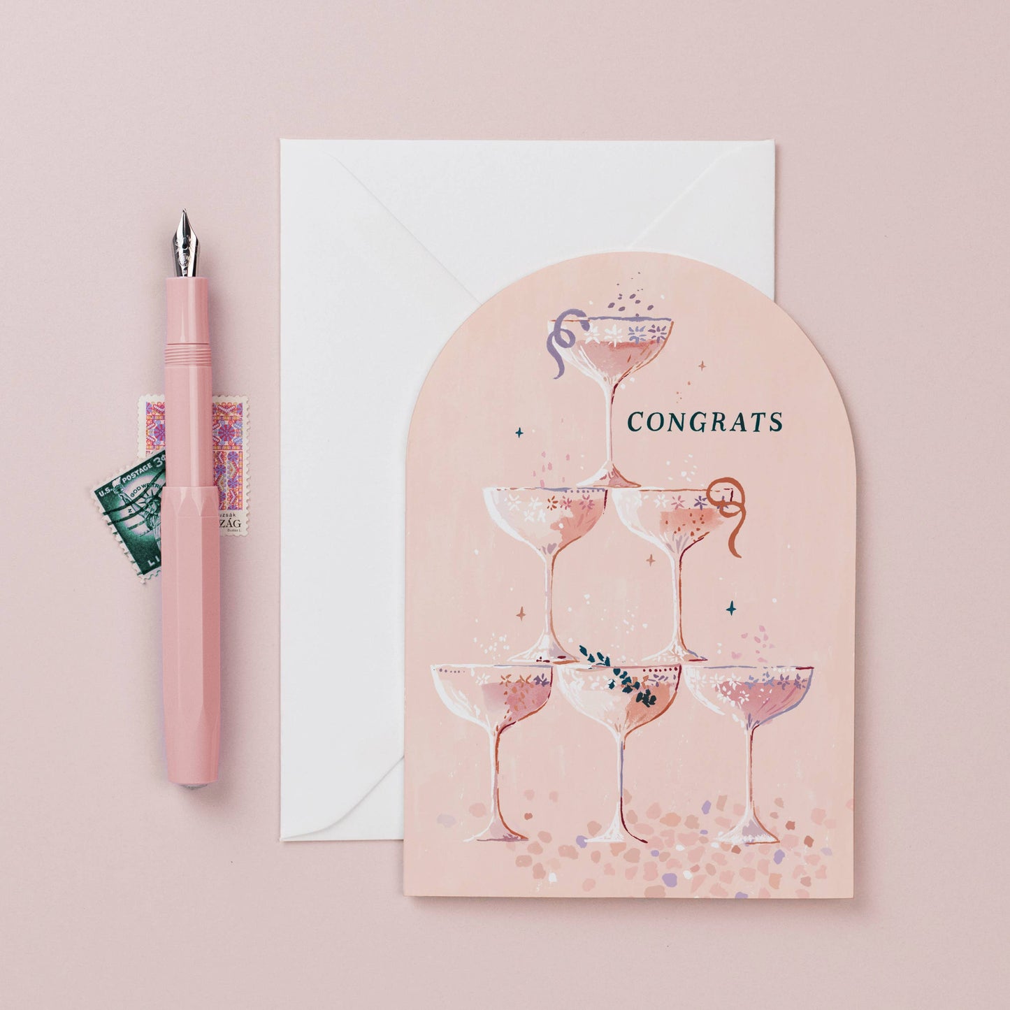 Champagne Congrats Card