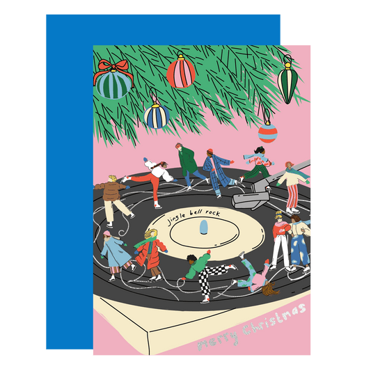 Jingle Bell Rock Merry Christmas Card