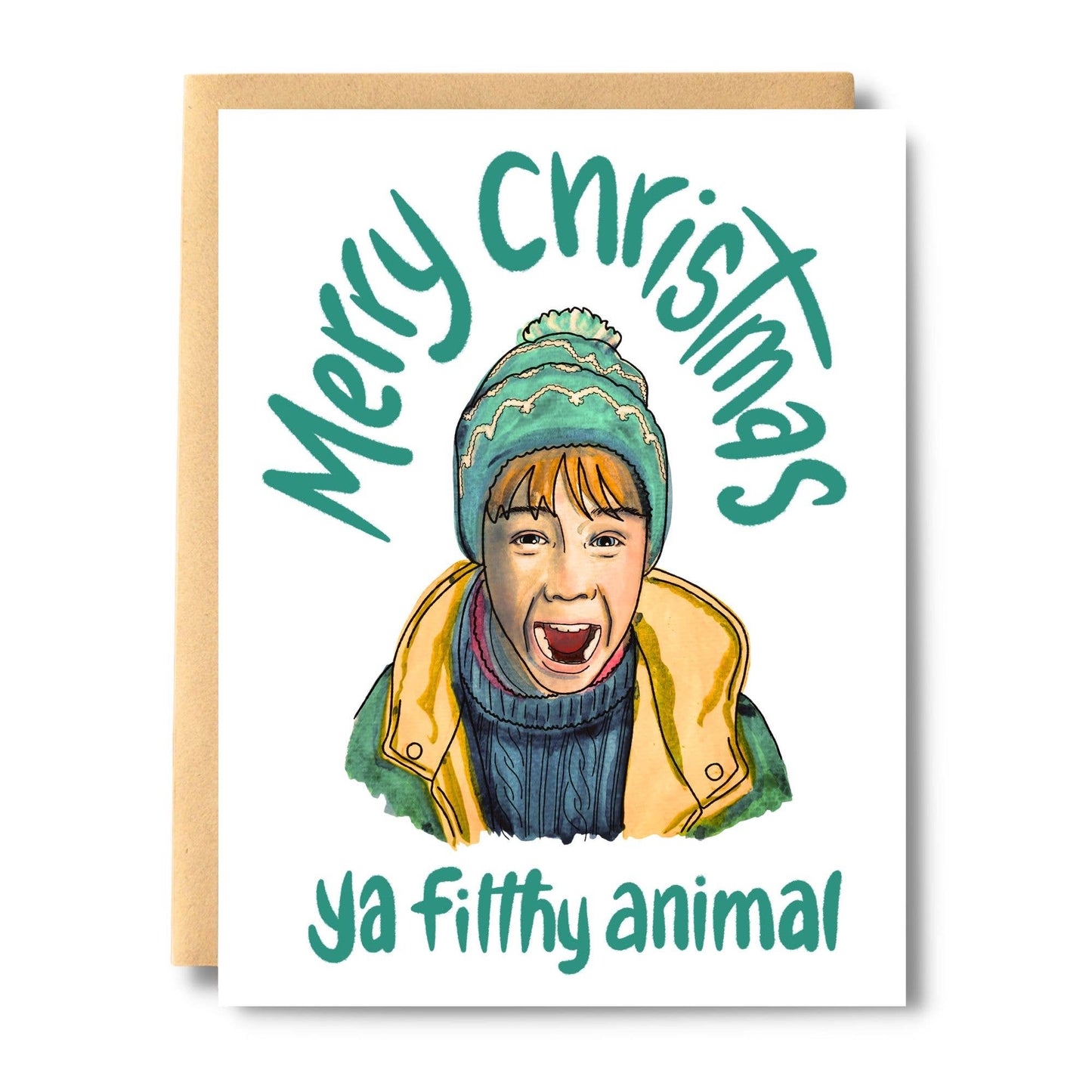 Merry Christmas Ya Filthy Animal Home Alone Pop Culture Holiday Card