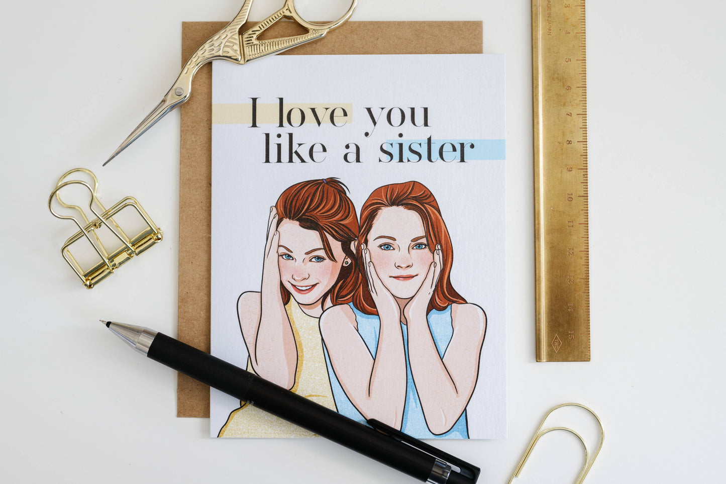 I Love You Like A Sister Parent Trap Pop Culture Card
