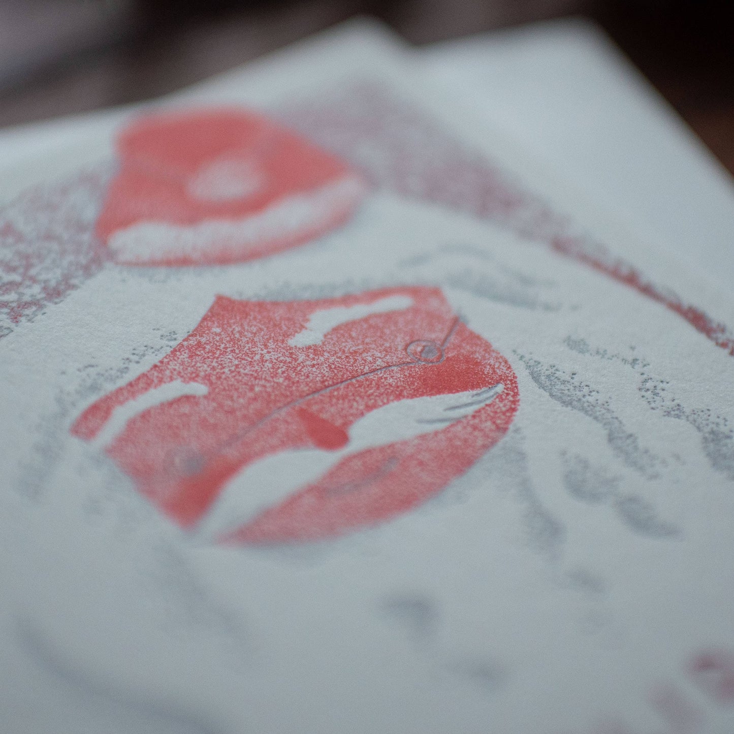 Happy Holidays Santa Letterpress Card